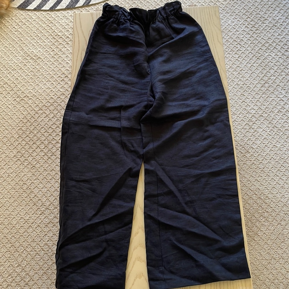 Only Child Black Linen Pants